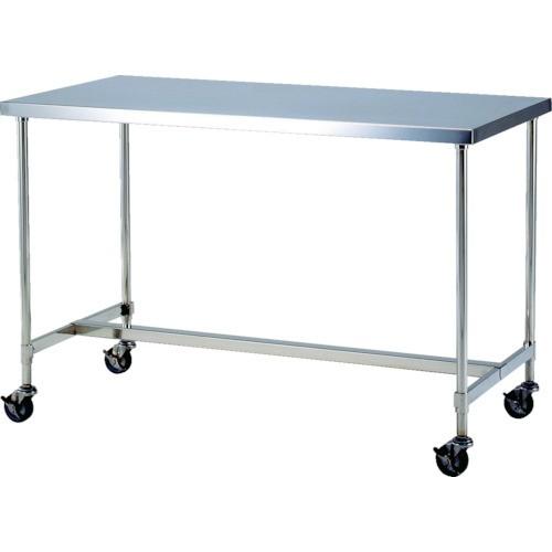 (直送品)テックサス キャスター付ステンレス作業台 1200x600 下部H型補強枠 CWT-H1260D