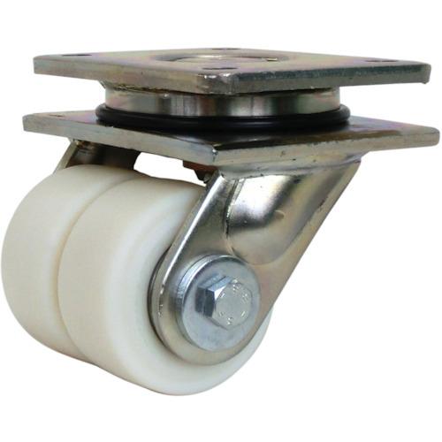 (送料別途)(直送品)シシク 低床重荷重用双輪キャスター 自在 80径 LSD-GSPO-80K | 