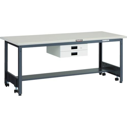 (直送品)TRUSCO CFWS型作業台 1800X900XH740 薄型2段引出付 CFWS-1890UDK2