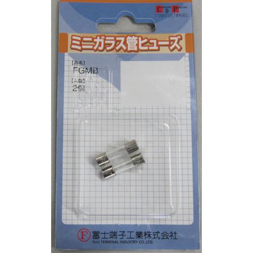 冨士端子 ガラス管ヒューズ (2個入) 10A 5.2×20mm FP-FGMB-250V-10A-2P-PBF | 