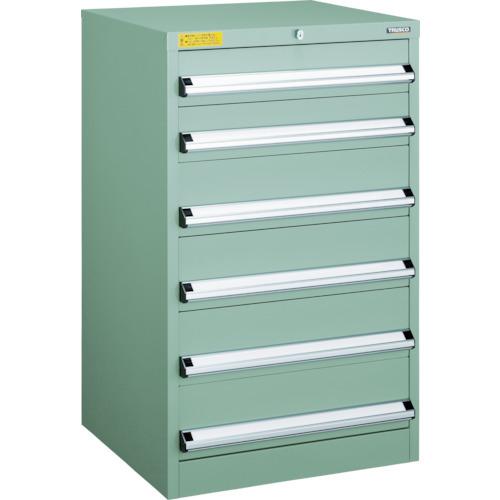 (送料別途)(直送品)TRUSCO VE6S型中量キャビネット 600×550×H1000 引出6段 VE6S-1009