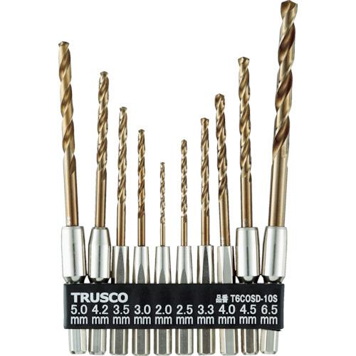 TRUSCO 六角軸コバルトドリル 10本組 T6COSD-10S | TRUSCO中山