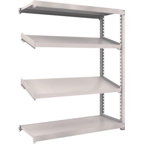 (送料別途)(直送品)TRUSCO スチールラック M3型中量棚 1500X571XH1800 4段 傾斜2段 連結 M3-6564K2B