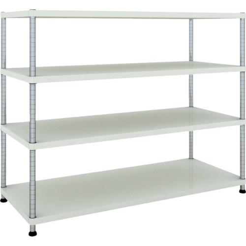(送料別途)(直送品)TRUSCO スチールラック フェニックスラック 1500X600 4段 W色 抗菌粉体塗装 PER-4564-W