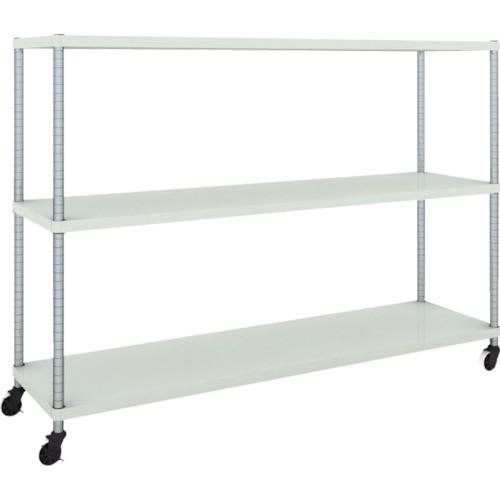 (送料別途)(直送品)TRUSCO スチールラック フェニックスラック 1800X450 3段 U車輪付 W色 抗菌粉体塗装 PER-4643-U125-W | TRUSCO中山