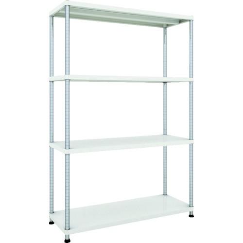 (送料別途)(直送品)TRUSCO スチールラック フェニックスラック 1200X450 4段 W色 抗菌粉体塗装 PER-6444-W