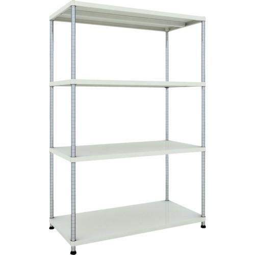 (送料別途)(直送品)TRUSCO スチールラック フェニックスラック 1200X600 4段 W色 抗菌粉体塗装 PER-6464-W