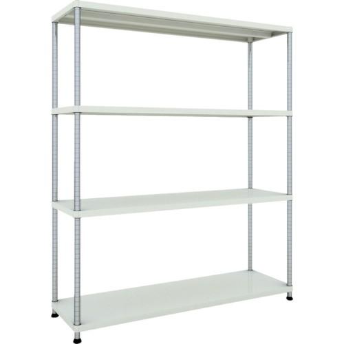 (送料別途)(直送品)TRUSCO スチールラック フェニックスラック 1500X450 4段 W色 抗菌粉体塗装 PER-6544-W
