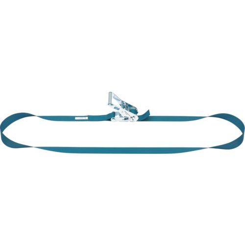 キトー ベルトラッシング ラチェットバックル式 25mm幅 破断荷重10kN 最大使用力2.5kN ラウンドタイプ 2m BLR010R-020 | 