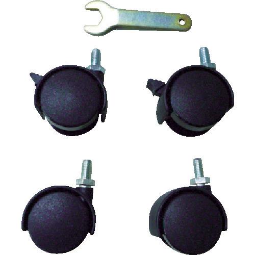 TRUSCO ELS型補助テーブル用キャスター 4個入Φ40双輪 ELS-40C | TRUSCO中山