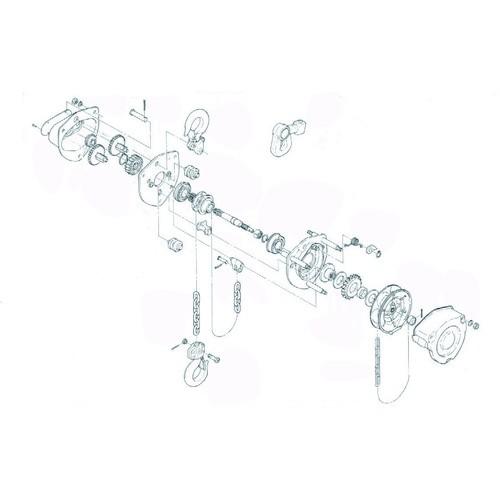 キトー チェーンブロック キトーマイティM3形 CB020・CB025用部品 ミゾナットM10 C3BA020-90493 | 