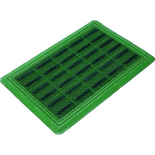(送料別途)(直送品)コンドル エバック 屋外用マット ブラシハードマットYL #3(縁あり) 450mm×750mm 緑 F-117-3-G | 
