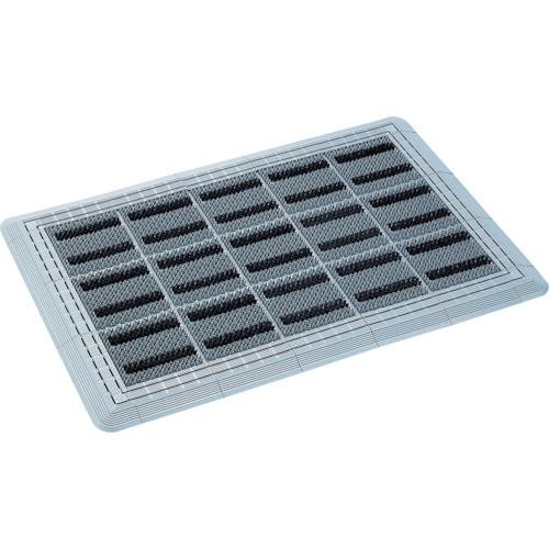 (送料別途)(直送品)コンドル エバック 屋外用マット ブラシハードマットYL #3(縁あり) 450mm×750mm グレー F-117-3:GY | 