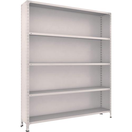 (送料別途)(直送品)TRUSCO スチールラック 軽量棚背板・側板付 W1800XD300X2100 5段 ネオグレー 76V-25:NG