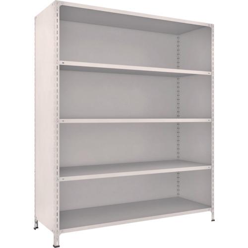 (送料別途)(直送品)TRUSCO スチールラック 軽量棚背板・側板付 W1800XD600X2100 5段 ネオグレー 76W-25:NG