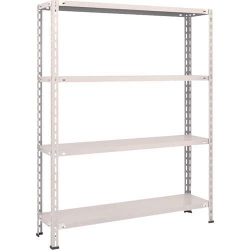 (送料別途)(直送品)TRUSCO スチールラック 軽量棚 中棚ボルトレス型1200X300X1500 4段 ネオグレー L54V-14:NG