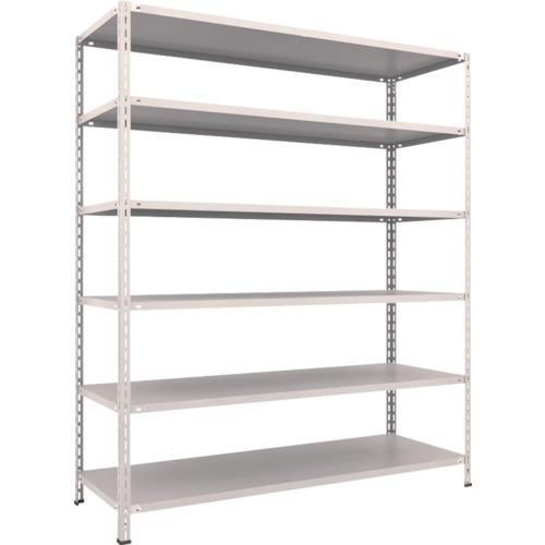 (送料別途)(直送品)TRUSCO スチールラック 軽量棚 中棚ボルトレス型1800X600X2100 6段 ネオグレー L76W-16:NG