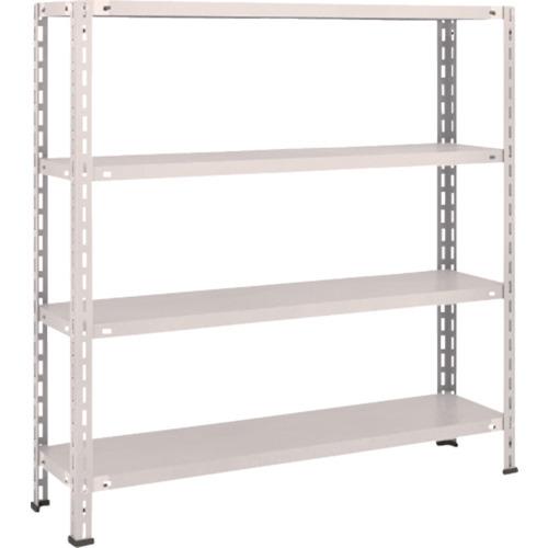 (送料別途)(直送品)TRUSCO スチールラック 軽量棚 中棚ボルトレス型1200X300X1200 4段 ネオグレー L44V-14:NG