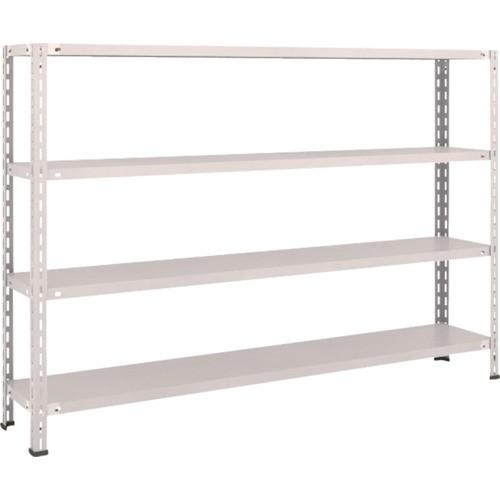 (送料別途)(直送品)TRUSCO スチールラック 軽量棚 中棚ボルトレス型1800X300X1200 4段 ネオグレー L46V-14:NG