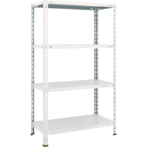 (送料別途)(直送品)TRUSCO スチールラック 軽量棚 中棚ボルトレス型 875X450X1500 4段 ネオグレー L53X-14:NG