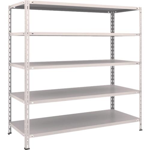 (送料別途)(直送品)TRUSCO スチールラック 軽量棚 中棚ボルトレス型1500X600X1500 5段 ネオグレー L55W-15:NG