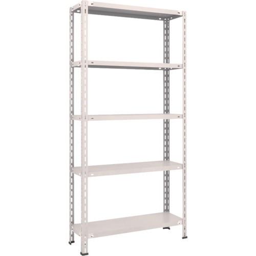 (送料別途)(直送品)TRUSCO スチールラック 軽量棚 中棚ボルトレス型 875X300X1800 5段 ネオグレー L63V-15:NG