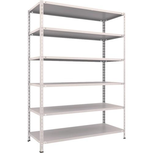 (送料別途)(直送品)TRUSCO スチールラック 軽量棚 中棚ボルトレス型1500X600X2100 6段 ネオグレー L75W-16:NG