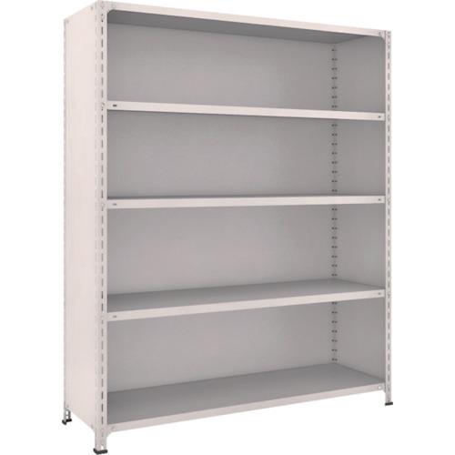 (送料別途)(直送品)TRUSCO スチールラック 軽量棚背板・側板付 W1500X450XH1800 5段 ネオグレー 65X-25:NG