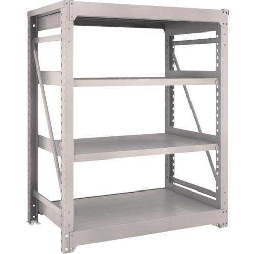 (送料別途)(直送品)TRUSCO スチールラック M10型重量棚 1200X760XH1500 4段 単体 ネオグレー M10-5474:NG | TRUSCO中山