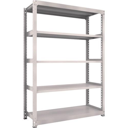(送料別途)(直送品)TRUSCO スチールラック M3型中量棚 1500X571XH2100 5段 単体 ネオグレー M3-7565:NG