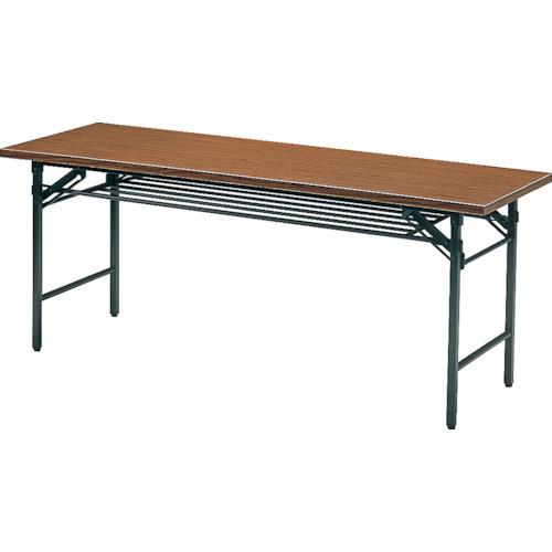 (送料別途)(直送品)TRUSCO 折りたたみ会議テーブル 1800X450XH700 チーク 1845