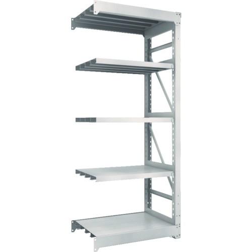 (送料別途)(直送品)TRUSCO スチールラック M10型重量棚 900X620XH2100 5段 連結 ネオグレー M10-7365B:NG