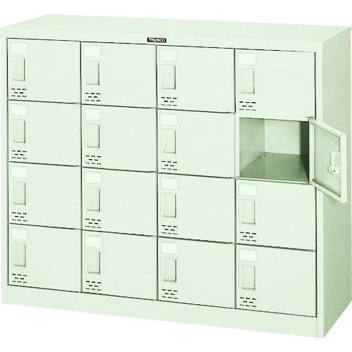 (送料別途)(直送品)TRUSCO シューズケース 16人用 1050X380X880 SC-16W