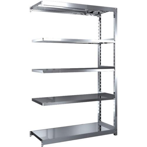 (送料別途)(直送品)TRUSCO ステンレス棚 ステンレス軽中量棚 増結 W1160XD450XH1800 5段 SM2-6445B