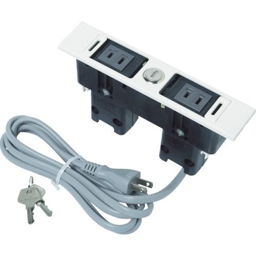 スガツネ工業 (210020482) デスクトップマルチタップ 定格電圧:AC125V・15A・最大1500Wまで対応 DML-PP-L-WT | 