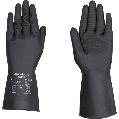 アンセル 化学防護手袋 アルファテック 87-118 Lサイズ 87-118-9 | 