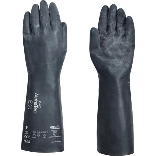 アンセル 化学防護手袋 アルファテック 53-002 Lサイズ ブラック 53-002-9 | 