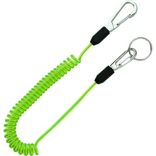 TOP セーフティコード ステンレスワイヤー イエローグリーン 最大長さ1350/自然長410mm SFC-452W | 