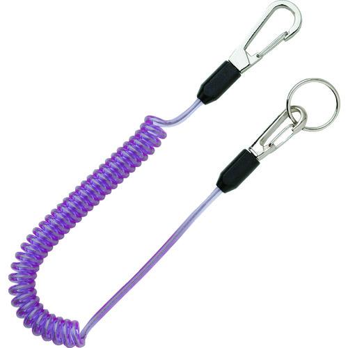 TOP セーフティコード ステンレスワイヤー バイオレット 最大長さ1350/自然長410mm SFC-453W | 