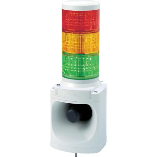パトライト LED積層信号灯付き電子音報知器 色:赤・黄・緑 LKEH-310FA-RYG | 