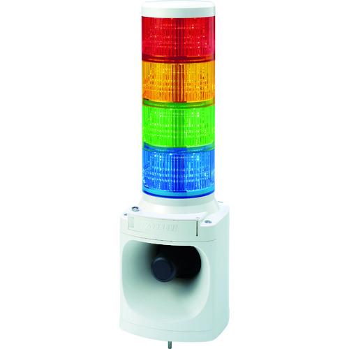 パトライト LED積層信号灯付き電子音報知器 色:赤・黄・緑・青 LKEH-402FA-RYGB