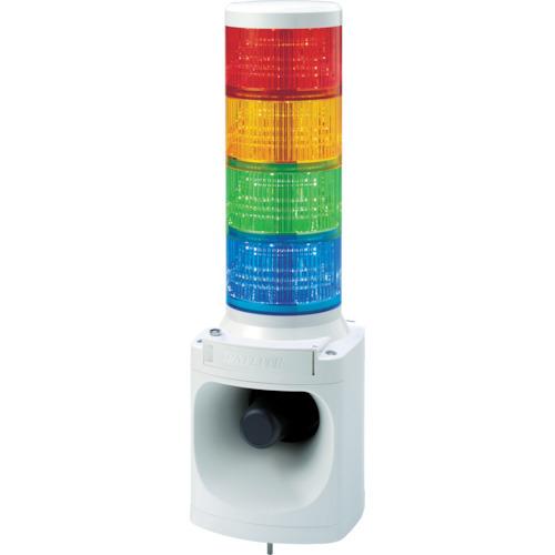 パトライト LED積層信号灯付き電子音報知器 色:赤・黄・緑・青 LKEH-420FA-RYGB | 