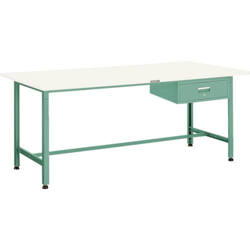 (送料別途)(直送品)TRUSCO AE型作業台 1800X900XH740 1段引出付 ホワイト色 AE-1809F1 W
