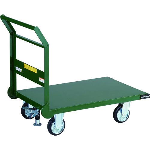 (直送品)TRUSCO 鋼鉄製運搬車 1200X600 Φ150プレス車 Lストッパー付 SH-2LNSS