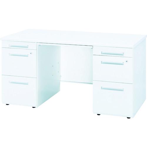 (送料別途)(直送品)トヨスチール 事務用デスク 両袖机 間口1400×奥行700×高さ700mm 50SBL-147ABWW | 