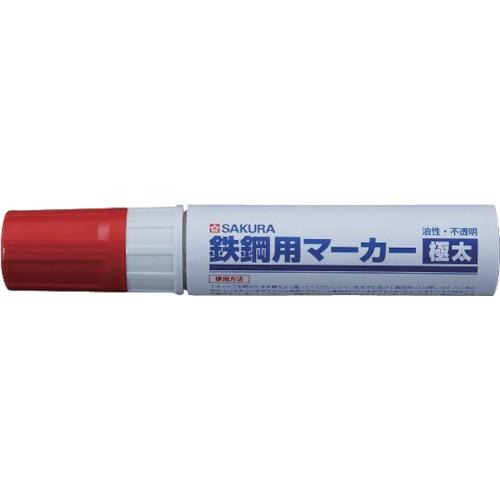 サクラ 鉄鋼用マーカー極太 赤 PKK-J-19R | 