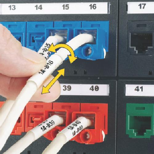 PANDUIT 熱転写ハンディプリンタ用回転ラベル 白 印字部25.4mmx9.7mm