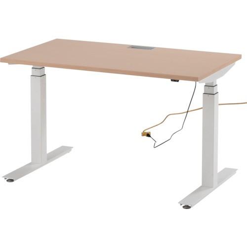 (運賃見積り)(直送品)TOKIO 電動昇降式ワークデスク 間口1200×奥行700×高さ650~1250mm ナチュラル FWD-W127-NR