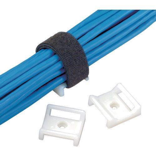 PANDUIT タックタイ用タイマウント M3ネジ止め ナチュラル (25個入) 10袋 ABMT-S6-Q