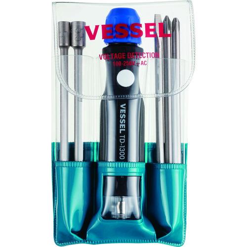 ベッセル 検電差替5本組ドライバーセット(低圧用)TD-1300B TD-1300B | VESSEL（工具）